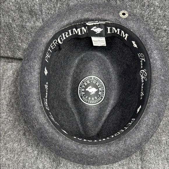 Peter Grimm Charcoal Fedora with Striped Accent - Picture 5 of 8